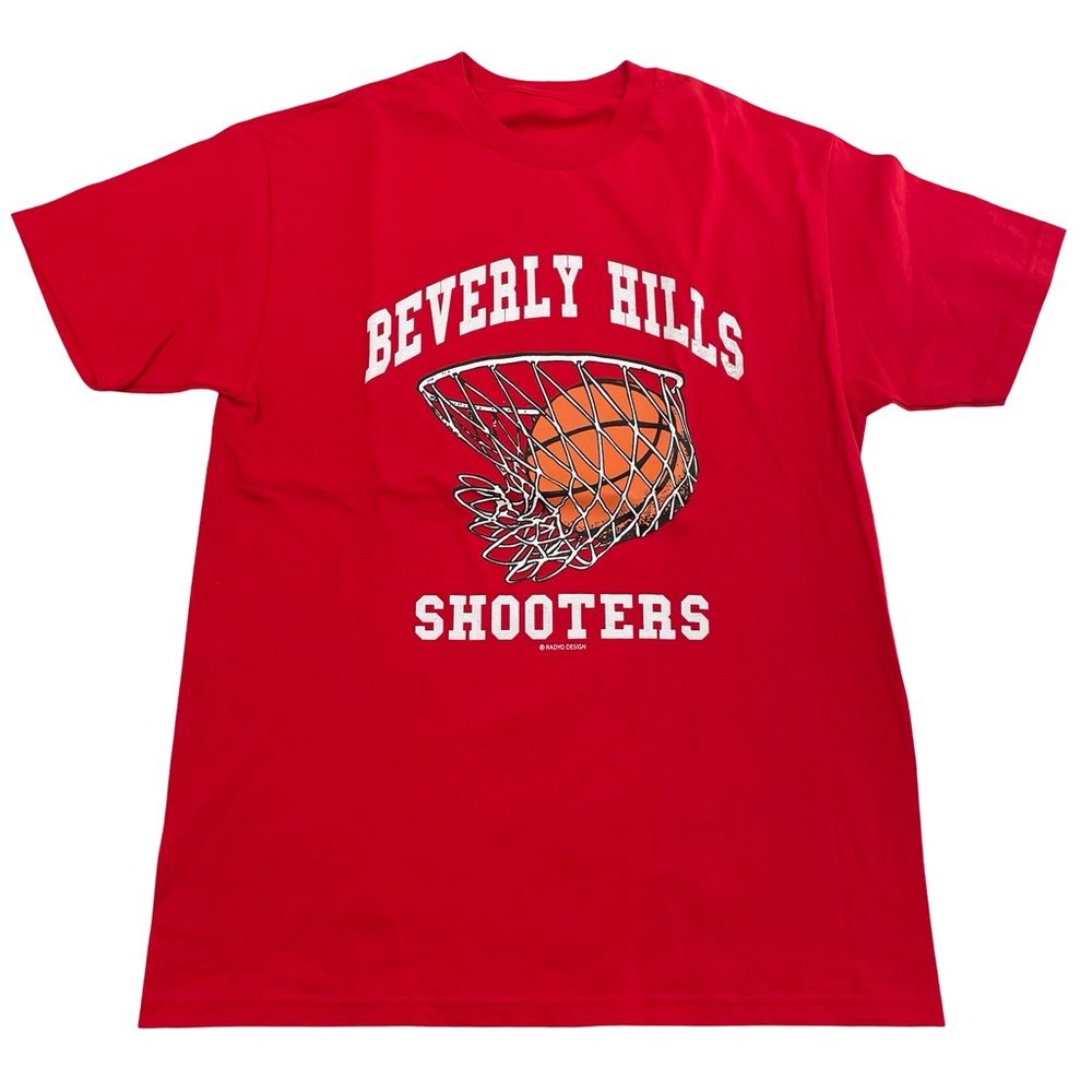 RADYO! Design “Beverly Hills Shooters” Size L Red Tee (Retail $60+)